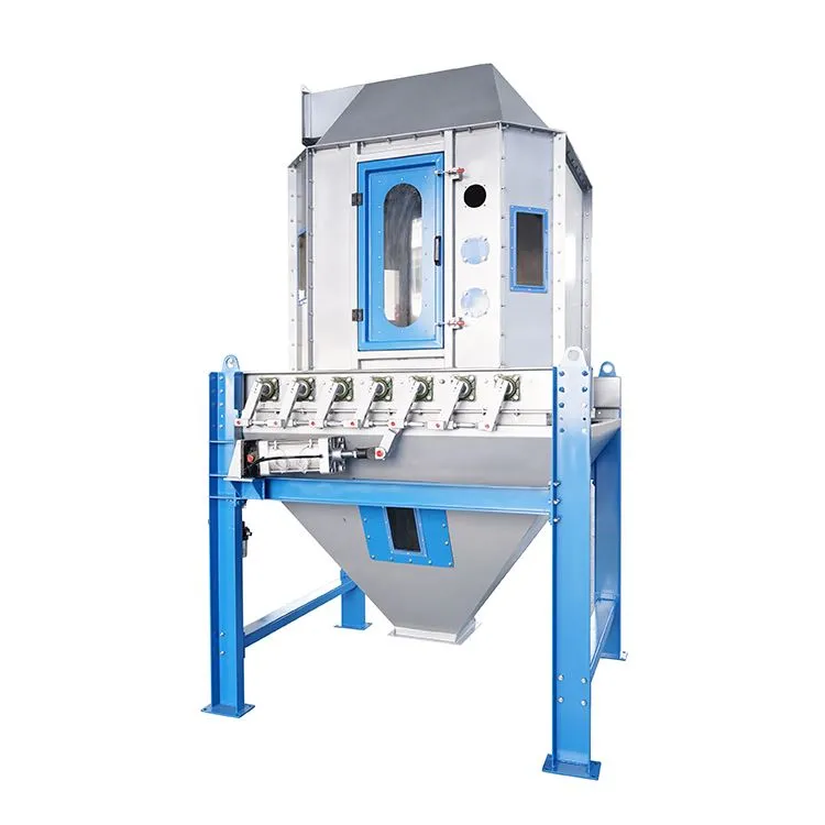 Màquina refrigeradora de pellets d'alimentació